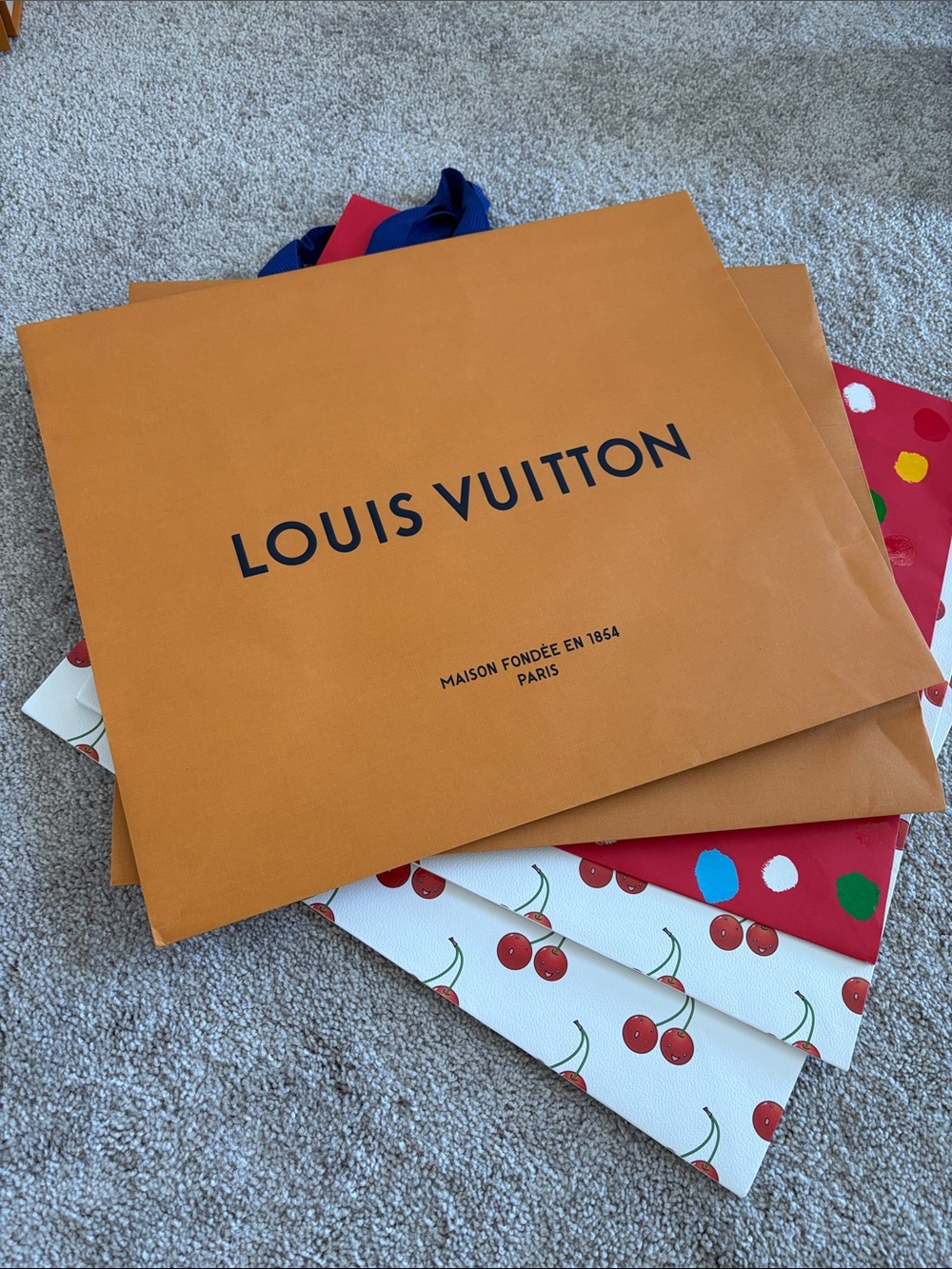 Louis Vuitton shopping bag XL 19x16x 9 ~ one only